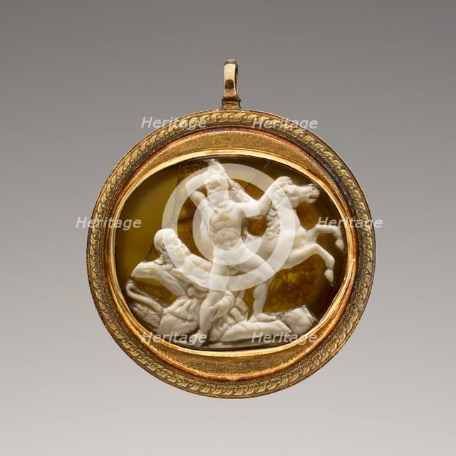 Cameo with Hercules and Diomedes, 25 B.C. - A.D. 14. Creator: Unknown.