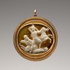 Cameo with Hercules and Diomedes, 25 B.C. - A.D. 14. Creator: Unknown