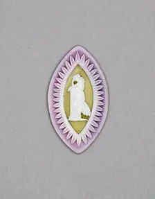 Cameo with Mourning Nymph, Burslem, Late 18th century. Creator: Wedgwood