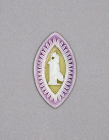 Cameo with Mourning Nymph, Burslem, Late 18th century. Creator: Wedgwood