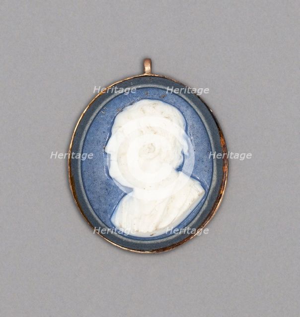 Cameo with Portrait of Benjamin Franklin, Burslem, Late 18th century. Creator: Wedgwood.