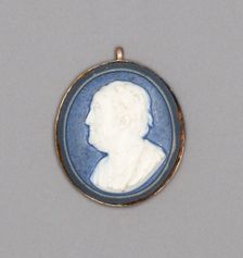 Cameo with Portrait of Benjamin Franklin, Burslem, Late 18th century. Creator: Wedgwood