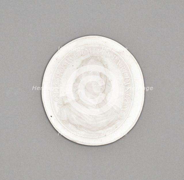 Cameo with Portrait of Oliver Cromwell, Burslem, Late 18th century. Creator: Wedgwood.