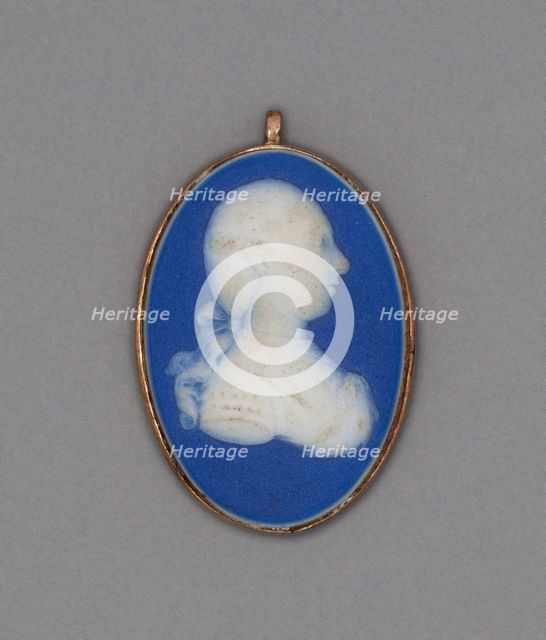 Cameo with Portrait of Prince Charles Edward Stuart, Burslem, Late 18th century. Creator: Wedgwood.