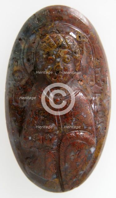 Cameo with Saint George, Byzantine, 1100-1300. Creator: Unknown.