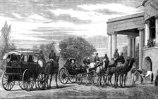 Camel-carriage used by the Lieutenant-Governor of the Punjaub, 1864. Creator: Unknown