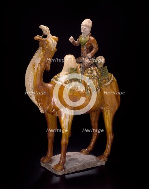 Camel and Rider, Tang dynasty (618-907 A.D.), first half of 8th century. Creator: Unknown.