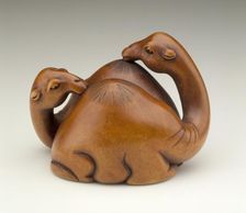 Camel Pair, Late 19th century. Creator: Unknown