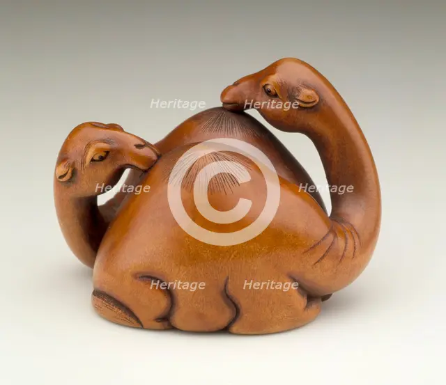 Camel Pair, Late 19th century. Creator: Unknown.