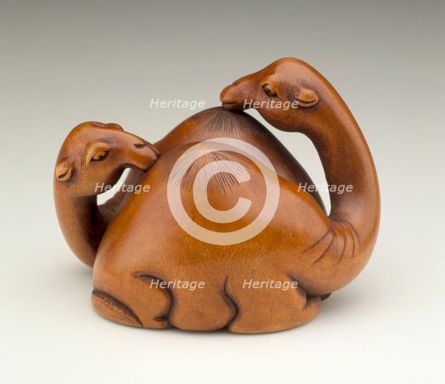 Camel Pair, Late 19th century. Creator: Unknown.