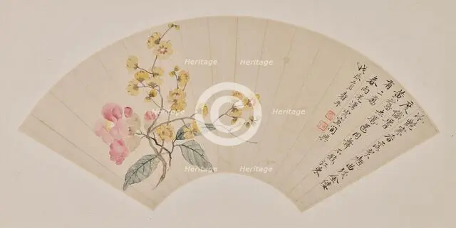 Camellia and Wax Plum, 1688. Creator: Yun Shouping.