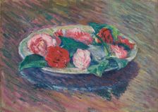 Camellias in a Bowl, 1891. Creator: Jozef Pankiewicz