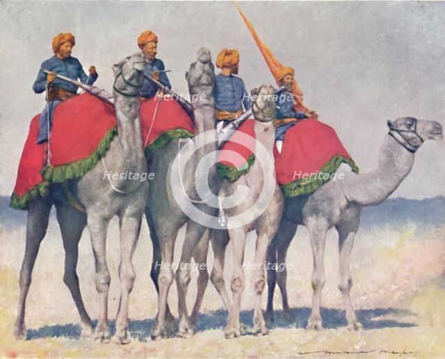 'Camelry from Alwar', 1903. Artist: Mortimer L Menpes.