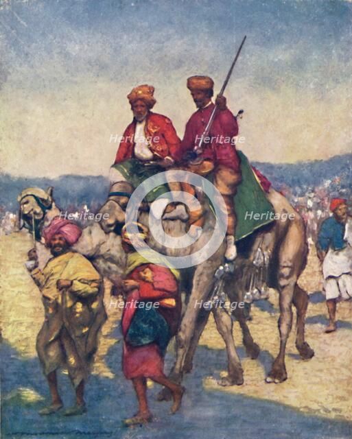 'Camels from Mysore', 1903. Artist: Mortimer L Menpes.