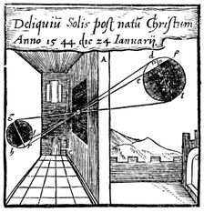 Camera obscura, 1561. Creator: Unknown