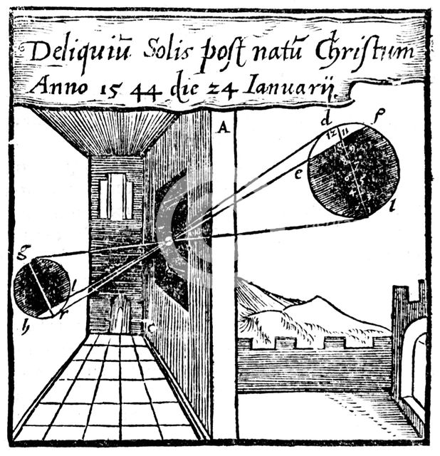 Camera obscura, 1561. Creator: Unknown.