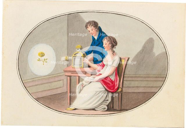 Camera obscura, c. 1830. Creator: Anonymous.