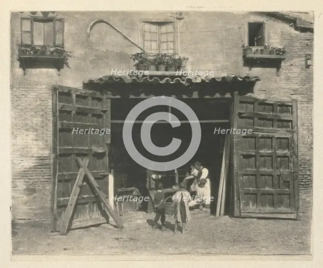 Camera Work: A Carpenter's Shop - Toledo, 1914. Creator: James Craig Annan.