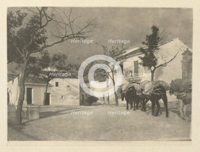 Camera Work: A Square - Ronda, 1914. Creator: J. Craig Annan (British, 1864-1946).