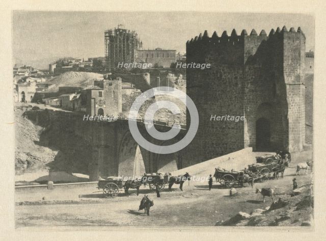Camera Work: Bridge of St. Martin - Toledo, 1914. Creator: James Craig Annan.