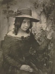 Camera Work: Girl in Straw Hat, 1912. Creators: David Octavius Hill, Robert Adamson