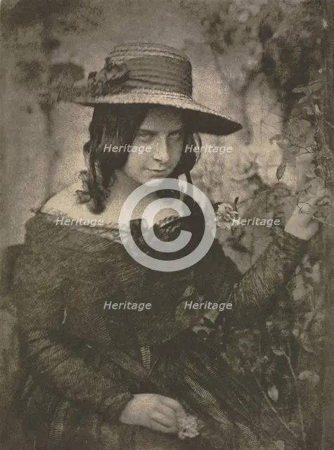 Camera Work: Girl in Straw Hat, 1912. Creators: David Octavius Hill, Robert Adamson.