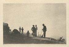 Camera Work: Group on a Hill Road - Granada, 1914. Creator: James Craig Annan