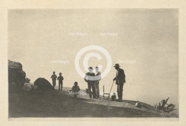 Camera Work: Group on a Hill Road - Granada, 1914. Creator: James Craig Annan.