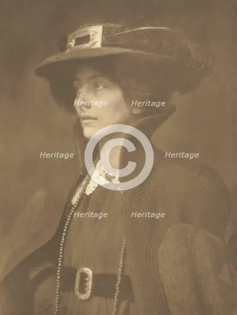 Camera Work: Frau Mathasius, 1904. Creator: J. Craig Annan (British, 1864-1946).