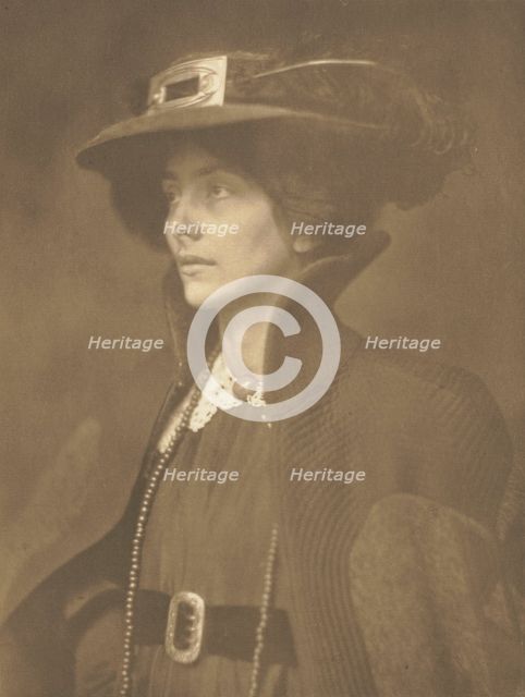 Camera Work: Frau Mathasius, 1904. Creator: J. Craig Annan (British, 1864-1946).
