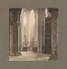 Camera Work: Height and Light in Bourges Cathedral, 1903. Creator: Frederick H. Evans (British, 1853-1943)