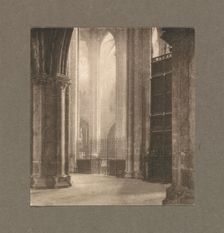 Camera Work: Height and Light in Bourges Cathedral, 1903. Creator: Frederick H. Evans (British, 1853-1943)