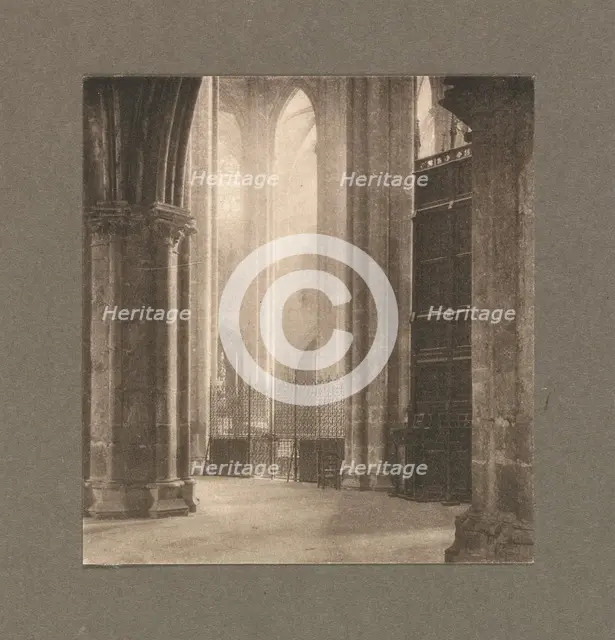 Camera Work: Height and Light in Bourges Cathedral, 1903. Creator: Frederick H. Evans (British, 1853-1943).