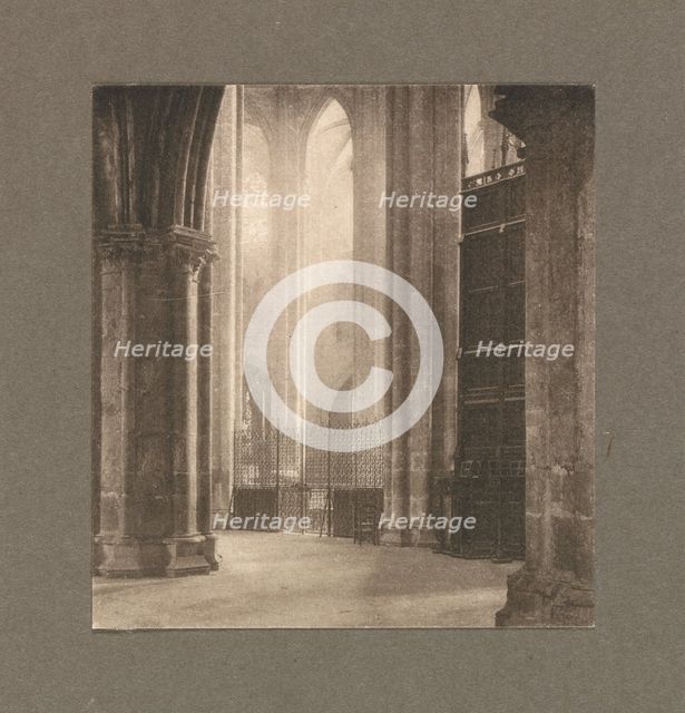 Camera Work: Height and Light in Bourges Cathedral, 1903. Creator: Frederick H. Evans (British, 1853-1943).