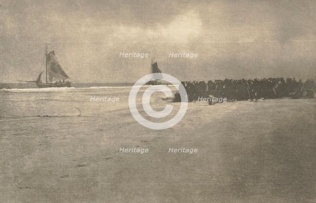 Camera Work: On a Dutch Shore, 1904. Creator: James Craig Annan.