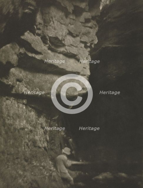 Camera Work: Man Sketching, 1910. Creator: J. Craig Annan (British, 1864-1946).