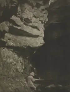 Camera Work: Man Sketching, 1910. Creator: J. Craig Annan (British, 1864-1946)