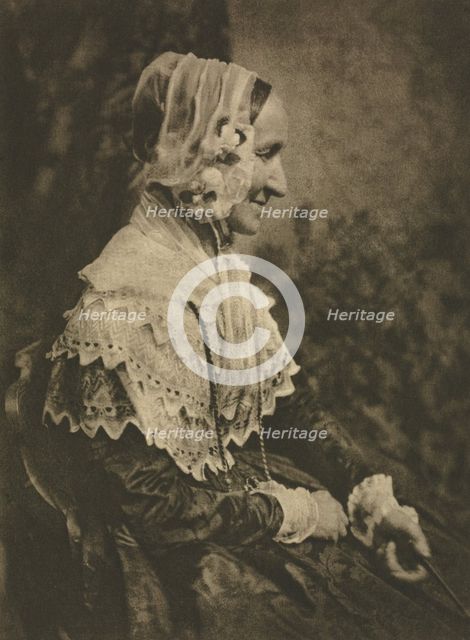 Camera Work: Mrs. Rigby, 1905. Creator: David Octavius Hill (British, 1802-1870); Robert Adamson (British, 1821-1848), and.