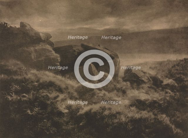 Camera Work: Rain from the Hills, 1905. Creator: Alfred Horsley Hinton.
