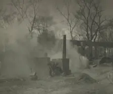 Camera Work: The Asphalt Paver; New York, 1892. Creator: Alfred Stieglitz