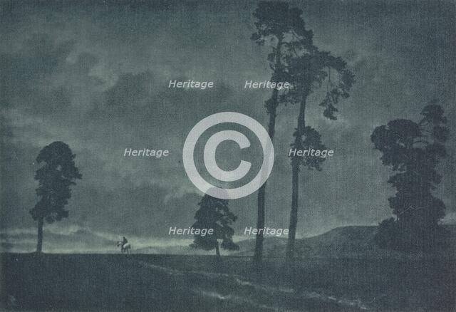 Camera Work: The Solitary Horseman, 1904. Creators: Oscar Hofmeister, Theodor Hofmeister.