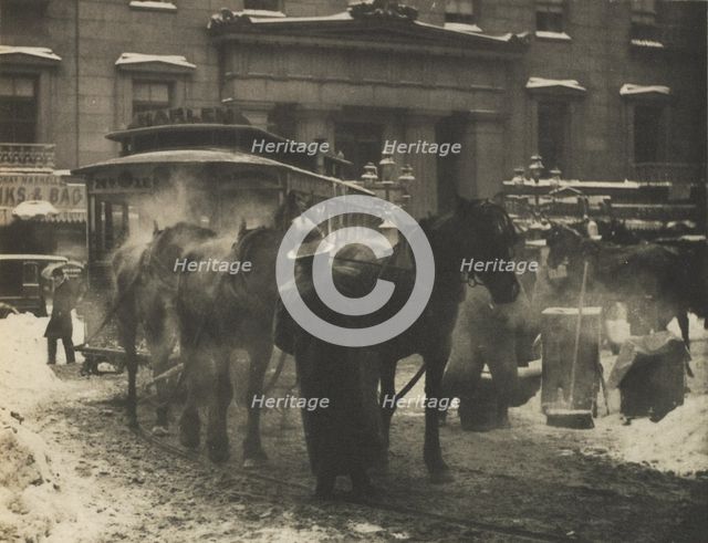 Camera Work: The Terminal, 1892. Creator: Alfred Stieglitz.