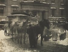 Camera Work: The Terminal, 1892. Creator: Alfred Stieglitz