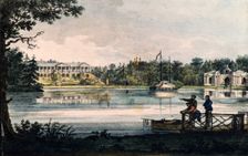 Cameron Gallery at the Catherine Palace in Tsarskoye Selo, ca 1820. Artist: Langer, Valerian Platonovich (1799-after 1870)