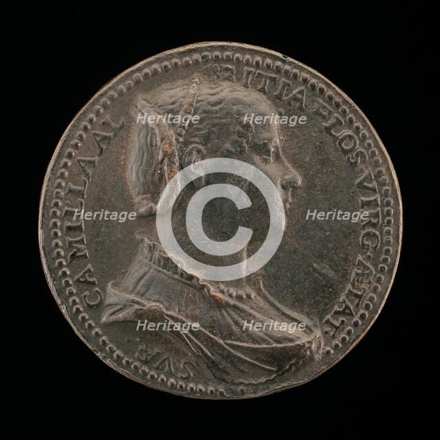 Camilla Albizzi [obverse], 1556. Creator: Medallist R.C..