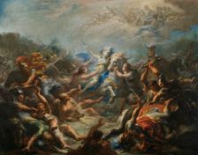 Camilla at War from Virgil's Aeneid, between 1708 and 1710. Creator: Giacomo del Po