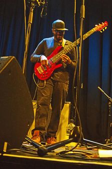 Camilla George Quartet, New Generation Jazz Festival Roadshow, Shoreham by Sea, W Sussex, Feb 2023. Creator: Brian O'Connor