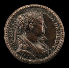 Camilla Martelli de Medici, 1545-1590, Grand Duchess of Tuscany 1570, 1584. Creator: Pastorino Pastorini