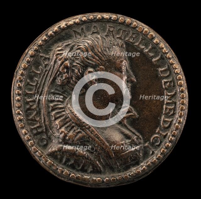 Camilla Martelli de' Medici, 1545-1590, Grand Duchess of Tuscany 1570, 1584. Creator: Pastorino Pastorini.