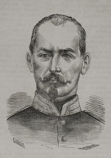 Camille Crémer (1840-1876), French divisionary general in the Franco-Prussian War, 1870. Creator: Marcelo Paris